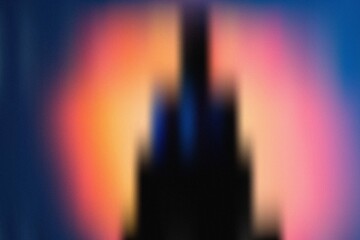 Vibrant Sunset Glow Abstract Gradient Blur Background