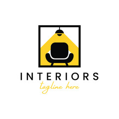 Home interior Logo Design. Minimalist and Modern. Vector illustration