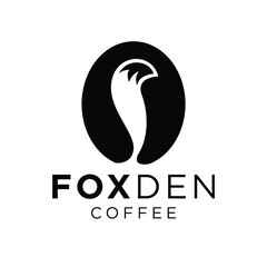 Fox Coffee Logo Design. Minimalist and Modern. Vector illustration