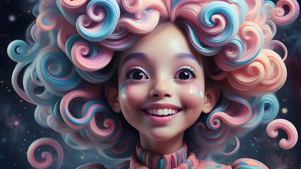 Cheerful girl	