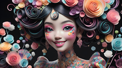 Cheerful girl	