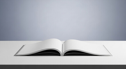 Showcase your creative designs with this stunning blank book mockup, ideal for artists and writers needing a modern, professional presentation