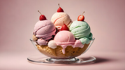 Colorful ice cream	