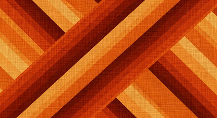 Abstract texture with diagonal brown and orange stripes, creating a geometric pattern ideal as background or wallpaper, suggesting warmth and autumnal vibes