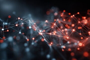 Beyond connections: the enchanting glow of future networks. Intelligent grid. Expansive tech scene with enhanced details and pulsating light patterns. Ai interface. Intelligent network.