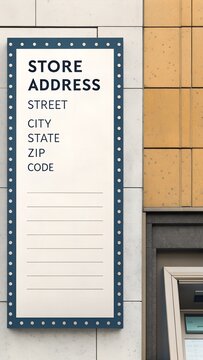 precise store address text filling