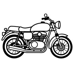 Obraz premium vintage motorcycle vector