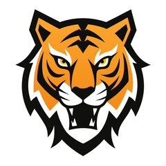 tiger head vector illustration