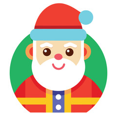 Santa Claus Colourful vector illustration
