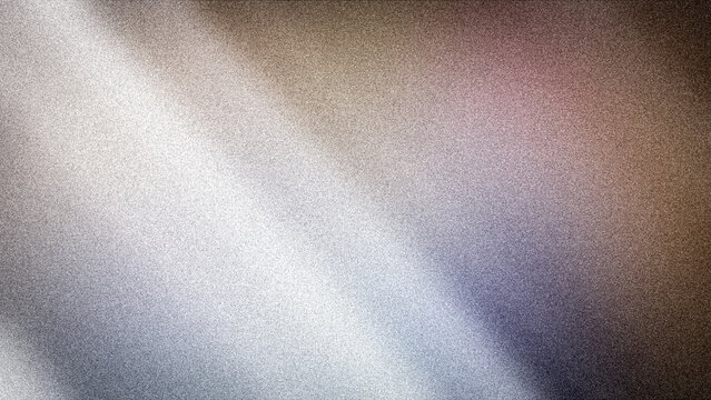 Abstract blurry 4K background with a grainy texture featuring a unique blend of metallic gray, light pink, and brown. Ideal for modern backdrops