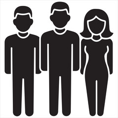 Three silhouetted figures representing diversity and inclusion

