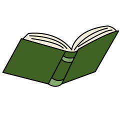 Open Book Illustration Simple Minimalist Reading Symbol