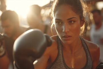 Seaside showdown: young woman battles her own youthful spirit. Exploring beachside activities with family.