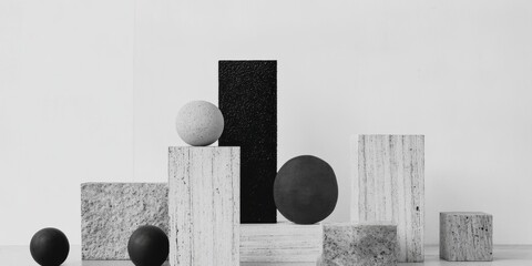 Exploring the Aesthetic Appeal of Geometric Shapes Within Monochrome Design Concepts