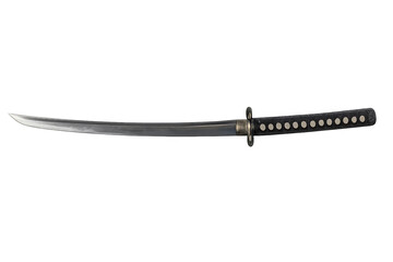Katana sword, traditional japanese samurai weapon, sharp blade
