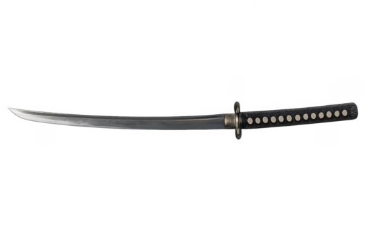 Katana sword, traditional japanese samurai weapon, sharp blade