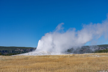 Old Faithful is a cone geyser in Yellowstone National Park in Wyoming, United States. Hydrothermal System. The Yellowstone Caldera / Yellowstone Plateau Volcanic Field. Yellowstone hotspot. 