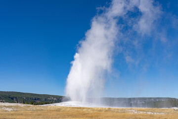 Old Faithful is a cone geyser in Yellowstone National Park in Wyoming, United States. Hydrothermal System. The Yellowstone Caldera / Yellowstone Plateau Volcanic Field. Yellowstone hotspot. 