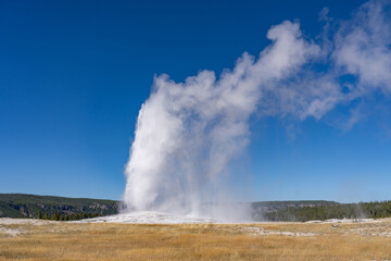 Old Faithful is a cone geyser in Yellowstone National Park in Wyoming, United States. Hydrothermal System. The Yellowstone Caldera / Yellowstone Plateau Volcanic Field. Yellowstone hotspot. 