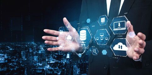 Cloud computing, cloud strategy, and cloud technology transforming digital infrastructure with scalable services, secure data storage, and cloud-based digital business solutions. Spline