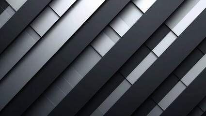 Fototapeta premium Modern Abstract Background with Diagonal Grey and Black Stripes.