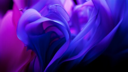 Abstract magenta and blue wave background with elegant swirling shapes