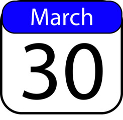 Mark your calendars for March 30th with this vibrant reminder, perfect for events, promotions, or scheduling needs, ensuring no important date is missed