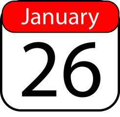 Mark your calendar for January 26th with this eye-catching date reminder, perfect for event promotions, social media campaigns, or important announcements