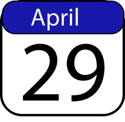 Remember April 29th with this calendar icon, a perfect reminder for events, social media posts, and creating a simple, organized schedule