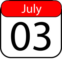 Mark your calendar for July 3rd a significant date for planning and reminders