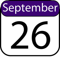 Mark your calendar for September 26th, a date to remember for any upcoming event or significant occasion