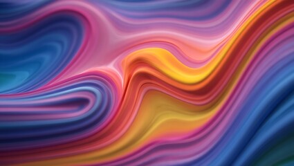 Obraz premium Colorful abstract swirl background with fluid vibrant rainbow paint texture