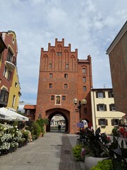 Brama - Portão da cidade antiga de Olsztyn na Polonia.