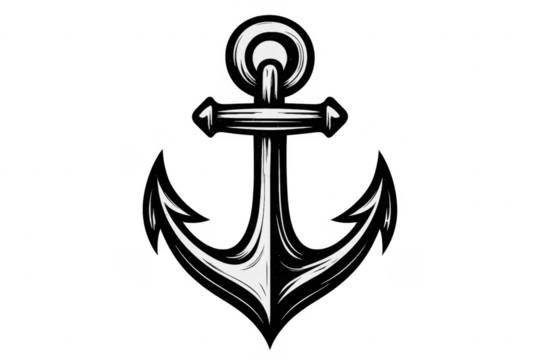 Nautical anchor symbol representing marine stability
