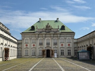 Palácio na cidade de Varsóvia na Polônia.