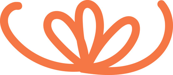 Abstract Floral Line Drawing