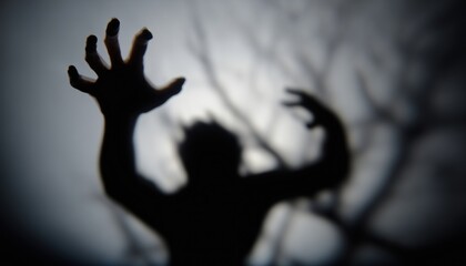 Spooky Shadow Finger Puppet For Halloween With A Creepy Vibe - Perfect For Halloween Haunted Houses And Spooky Storytelling Fun!