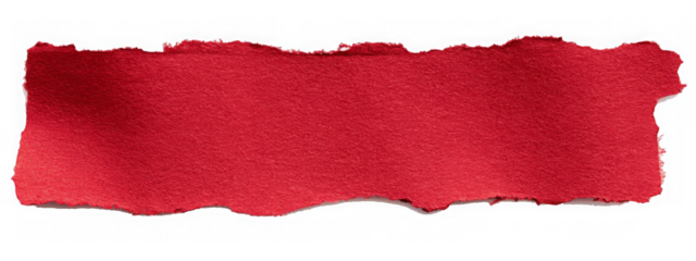 red torn or ripped paper isolated on transparent png background,realistic torn cardboard paper edges,torn or ripped red paper frame