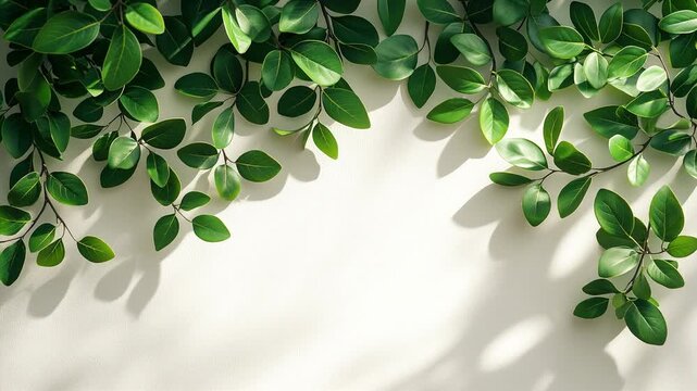 fresh green leaves background