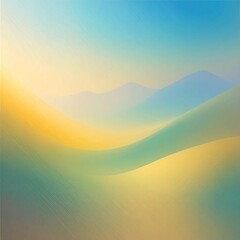 Fototapeta premium Soft, blended landscape of hills and valleys