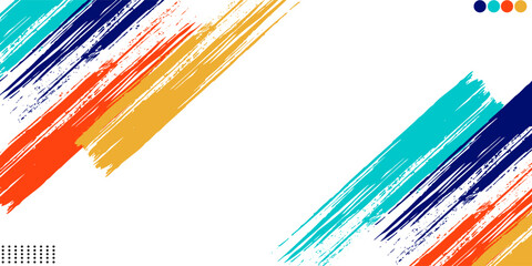 Colorful silhouette style design, grunge. Design concept to celebrate national sports day of badminton and basketball. Sports