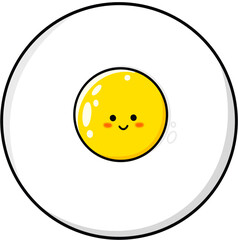 smiley face on white background