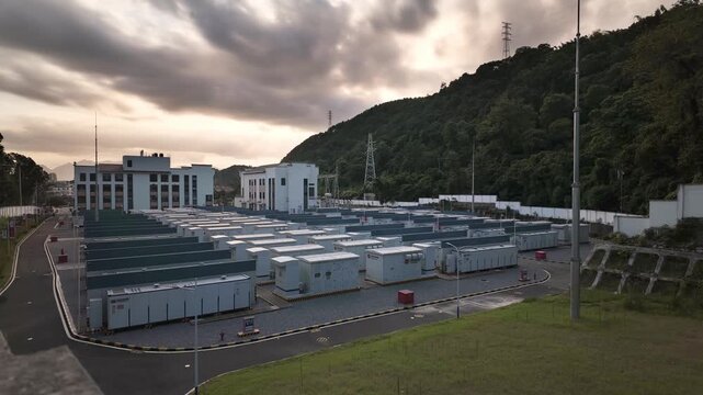 Energy storage power station, time lapse