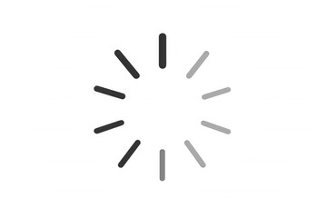 Obraz premium Loading spinner icon visualizing data processing, waiting, or buffering status with a transparent background