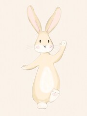Cute bunny illustration 