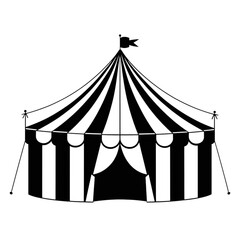 Circus Tent Icon Vector Illustration