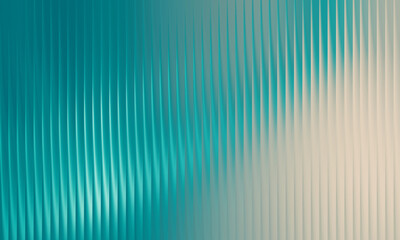 Illustration of abstract background with vertical teal and cream colored ridges creating a textured, rippled effect