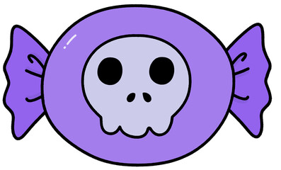 Halloween Candy | Purple | Treat | Trick or Treating | Halloween Treat | Candy | Skull 