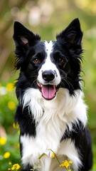 Portrait of a happy Border Collie