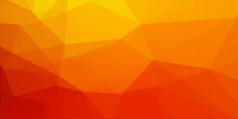 Abstract orange geometric polygon background pattern vector design illustration